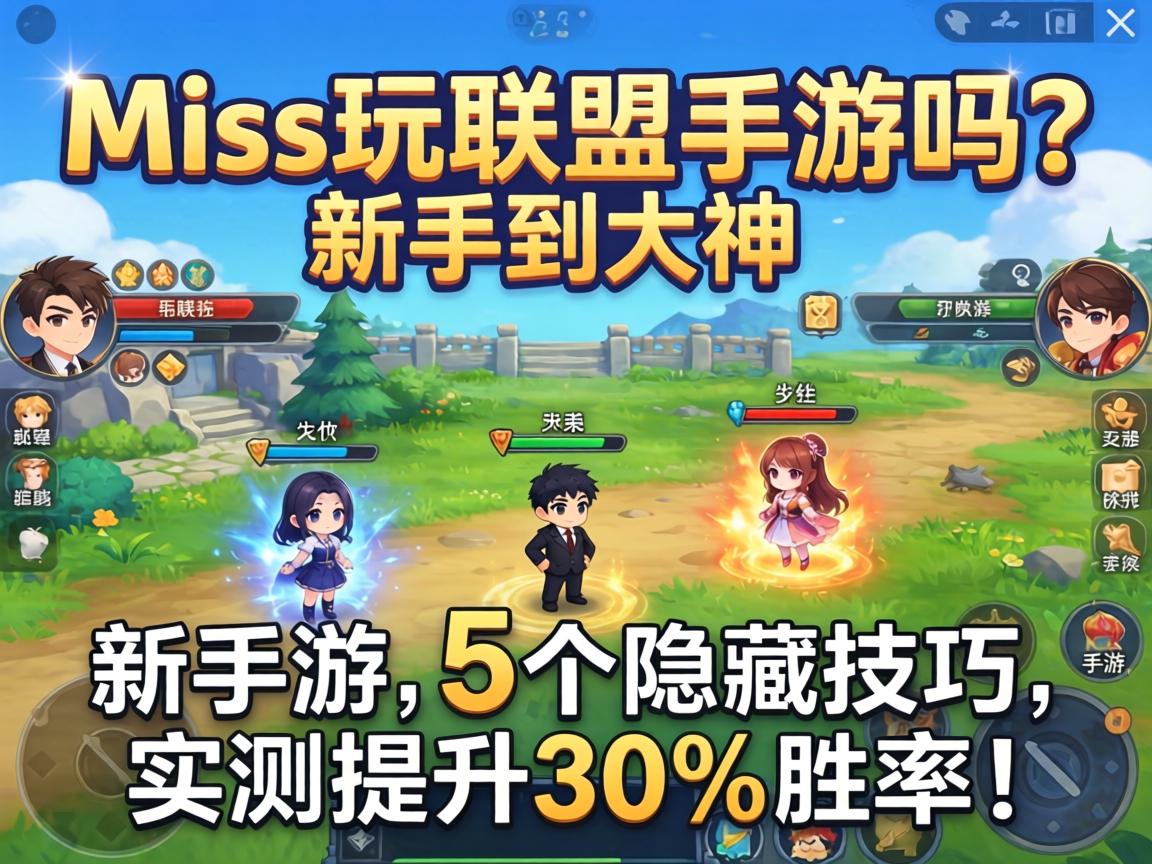 Miss玩联盟手游吗？从新手到大神的5个隐藏技巧，实测提升30%胜率！