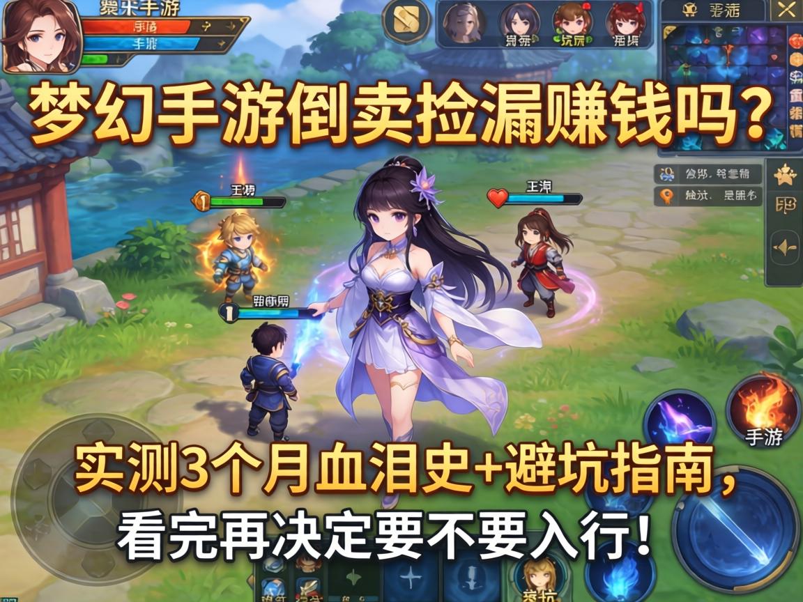 梦幻手游倒卖捡漏赚钱吗？实测3个月血泪史+避坑指南，看完再决定要不要入行！