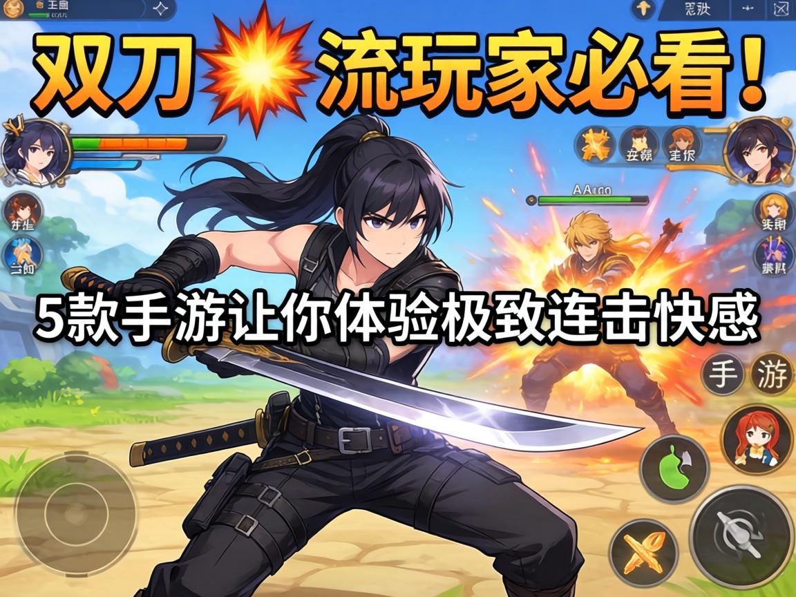 双刀流玩家必看！这5款手游让你体验极致连击快感