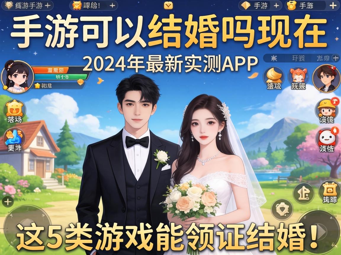 这5类游戏能领证结婚