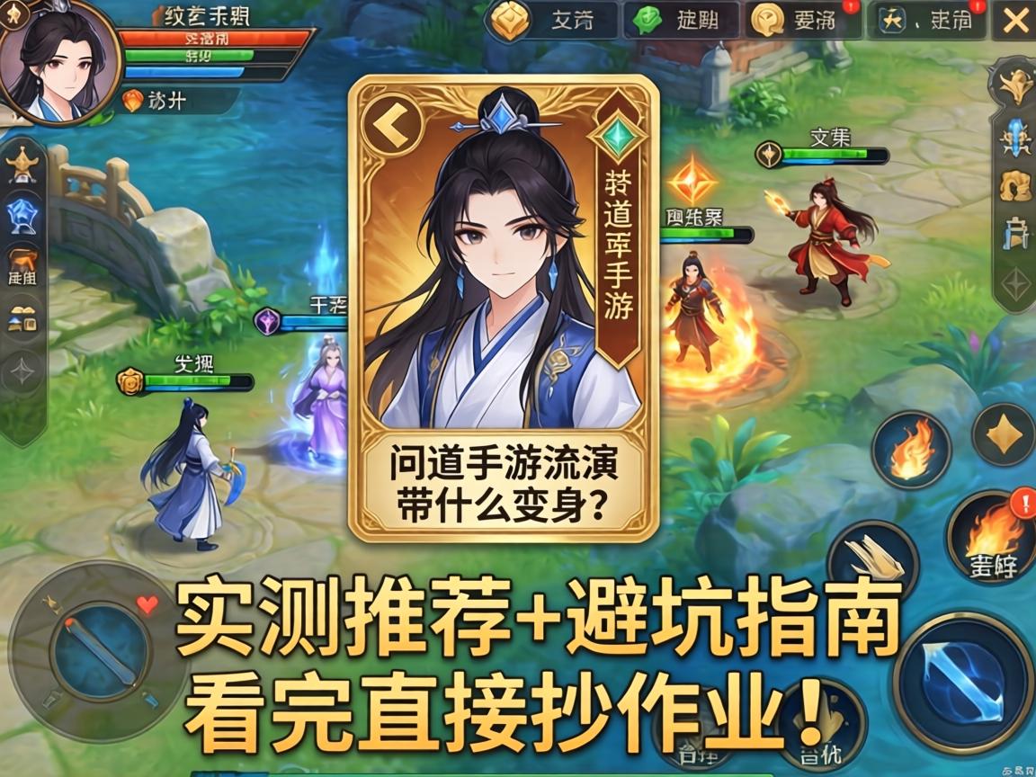 问道手游流派带什么变身卡？实测推荐+避坑指南，看完直接抄作业！