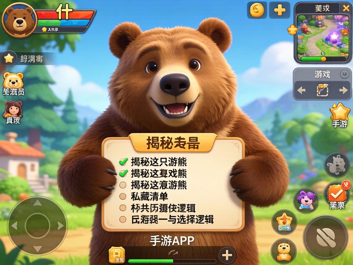 大熊玩的手游是什么?揭秘这只游戏熊的私藏清单与选择逻辑 揭秘这只游戏熊的私藏清单与选择逻辑