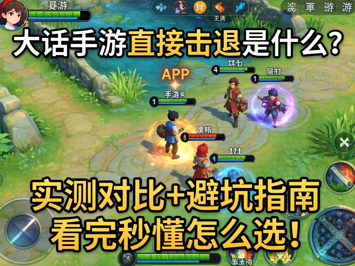 大话手游直接击退是什么?实测对比+避坑指南,看完秒懂怎么选! 大话手游直接击退是什么