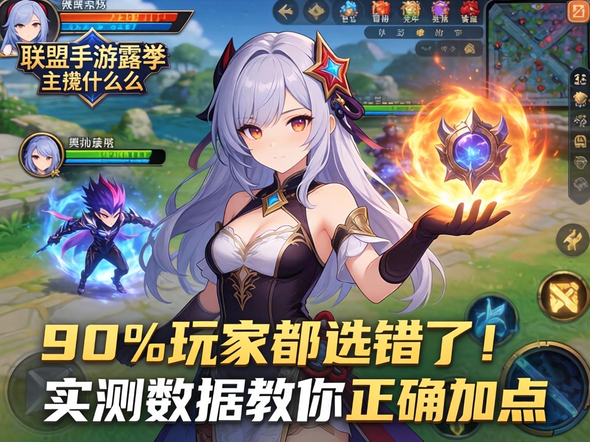 联盟手游露露主什么技能?90%玩家都选错了!实测数据教你正确加点 联盟手游露露主什么技能