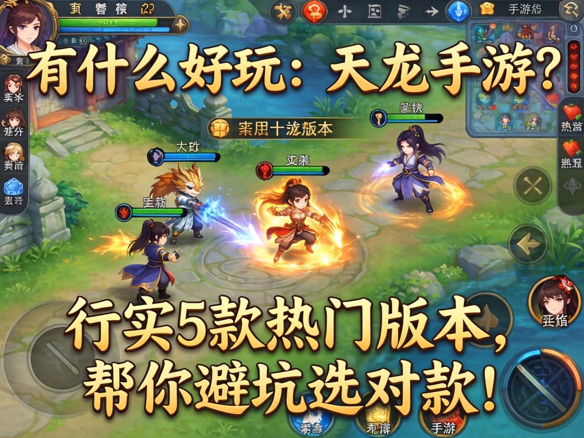 有什么好玩的天龙手游?实测5款热门版本,帮你避坑选对款! 有什么好玩的天龙手游
