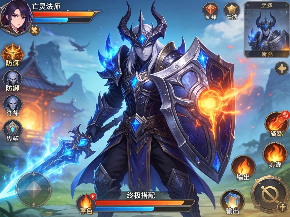 手游亡灵法师盾牌选择指南，从防御到输出的终极搭配策略