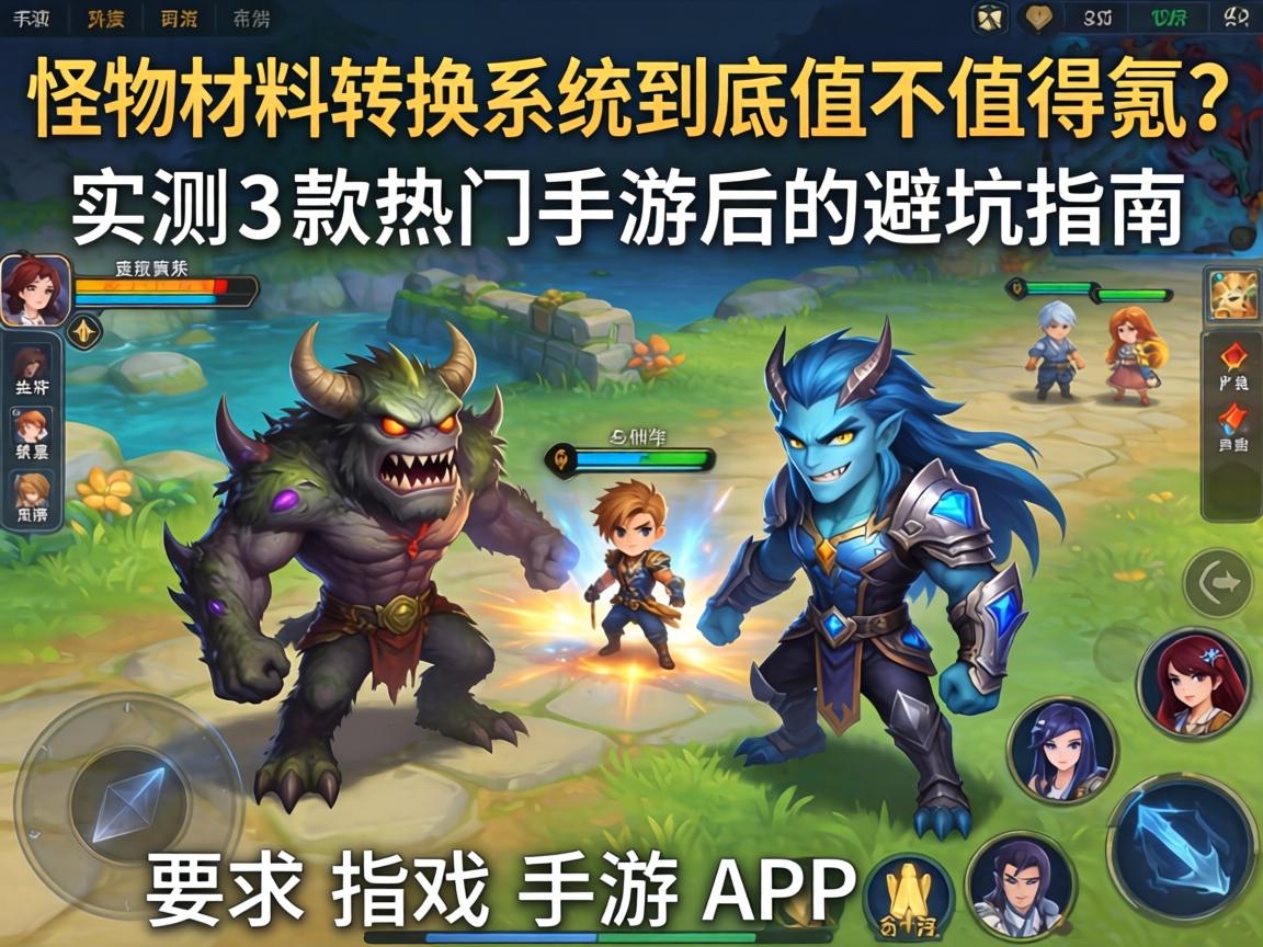 怪物材料转换系统到底值不值得氪