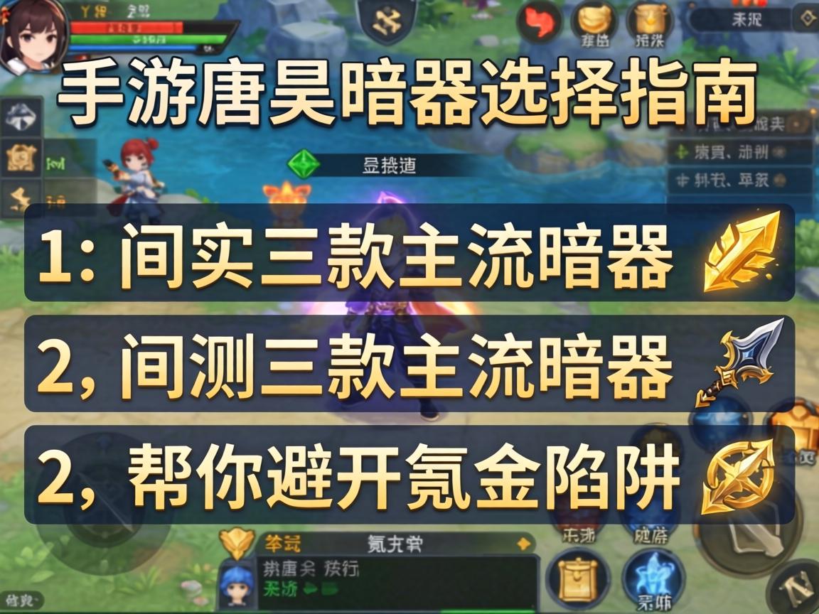 手游唐昊暗器选择指南