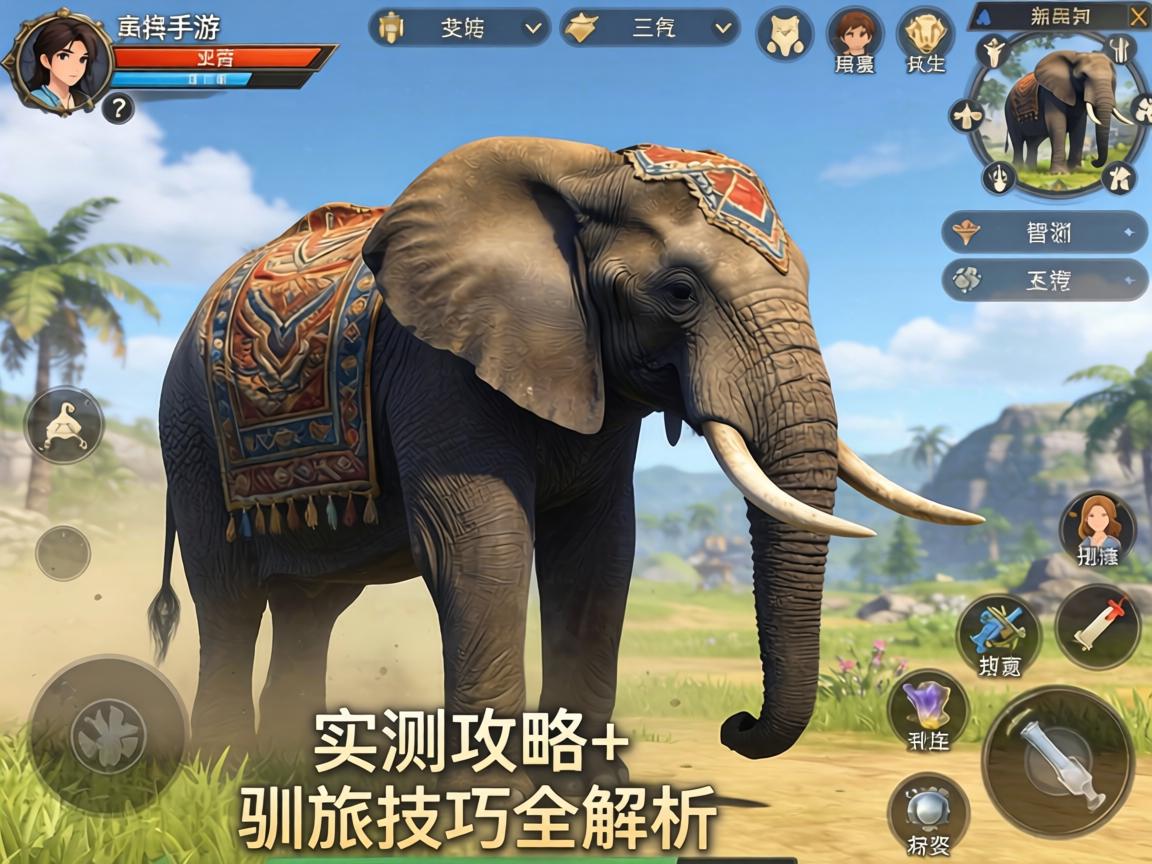 方舟手游能驯服大象吗