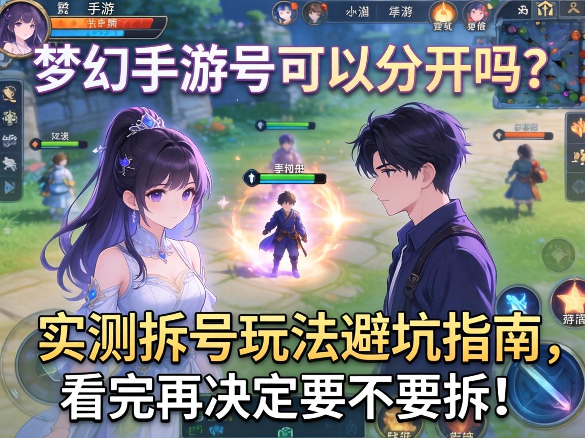 梦幻手游号可以分开吗？实测拆号玩法避坑指南，看完再决定要不要拆！