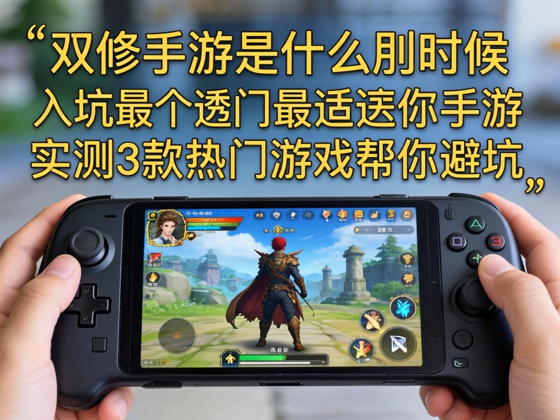 双修手游是什么时候入坑最合适？实测3款热门游戏帮你避坑