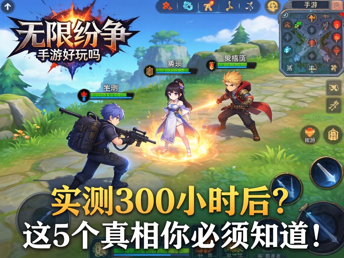 无尽纷争手游好玩吗？实测300小时后，这5个真相你必须知道！