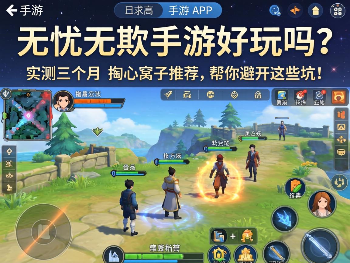 无忧无虑手游好玩吗？实测三个月的掏心窝子推荐，帮你避开这些坑！