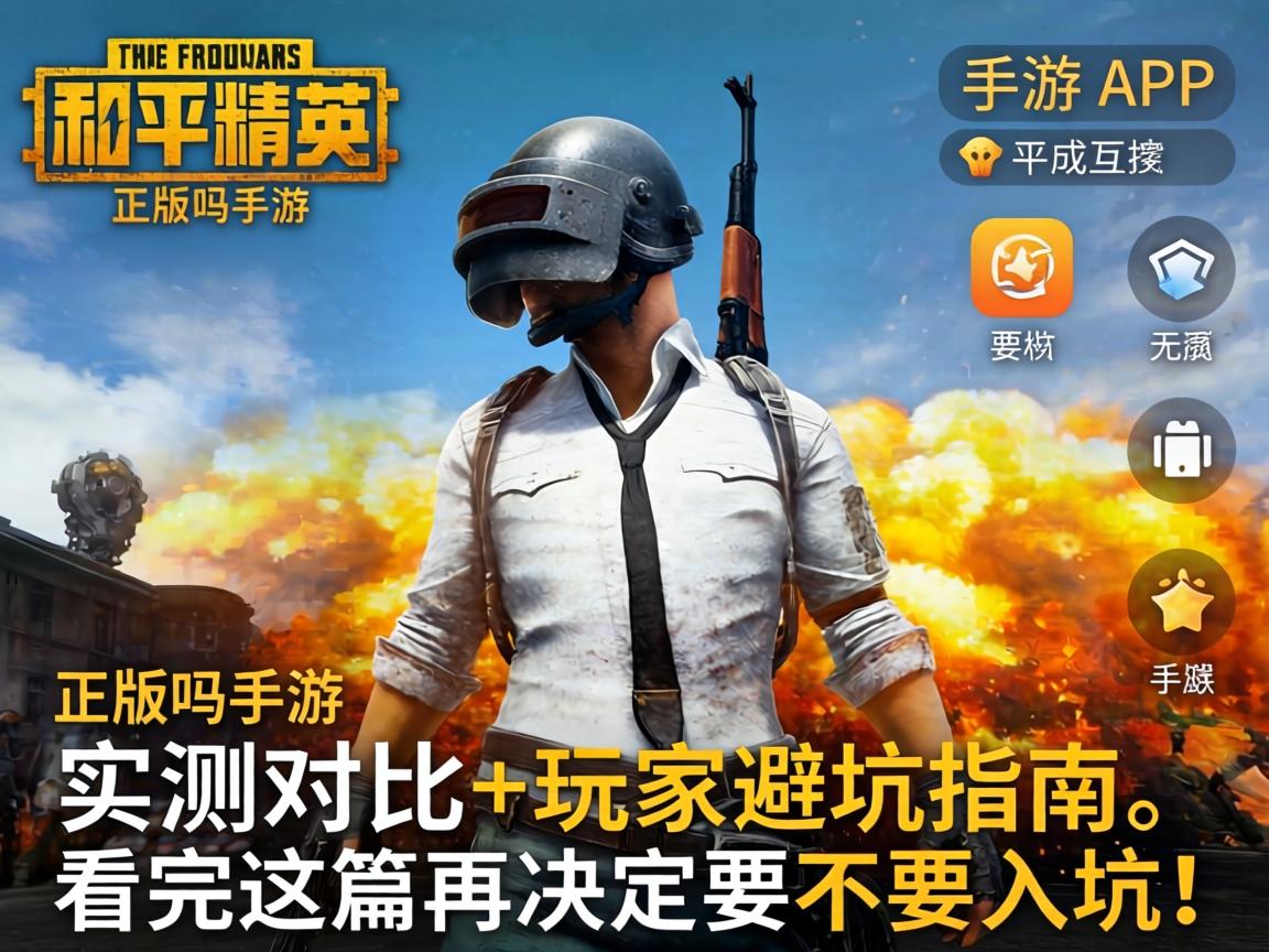 和平精英是正版吗手游？实测对比+玩家避坑指南，看完这篇再决定要不要入坑！