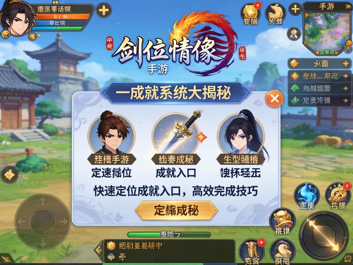 剑侠情缘手游成就系统大揭秘，快速定位成就入口与高效完成技巧