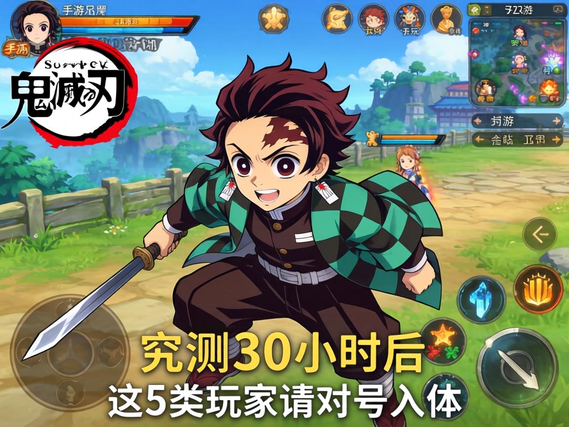 鬼灭之刃手游好玩吗？实测30小时后，这5类玩家请对号入座