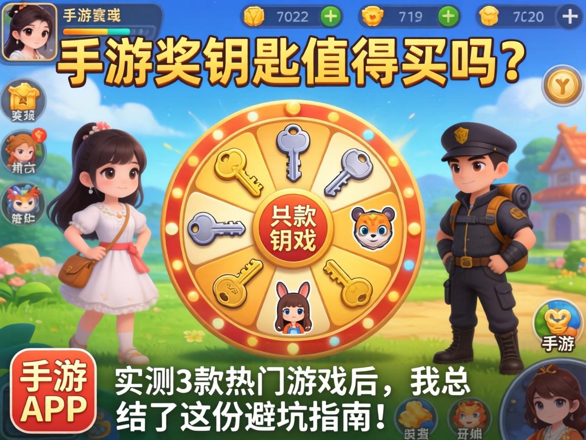 手游抽奖钥匙值得买吗？实测3款热门游戏后，我总结了这份避坑指南