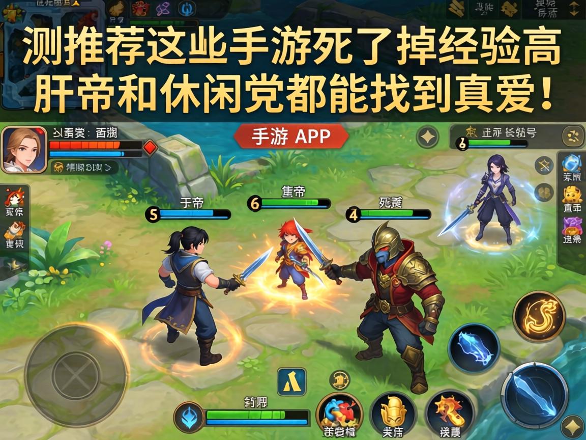 实测推荐，这些手游死了掉经验高，肝帝和休闲党都能找到真爱！