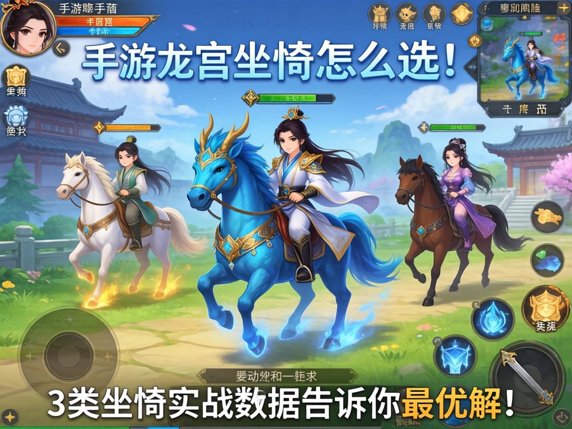 手游龙宫坐骑怎么选？这3类坐骑实战数据告诉你最优解！