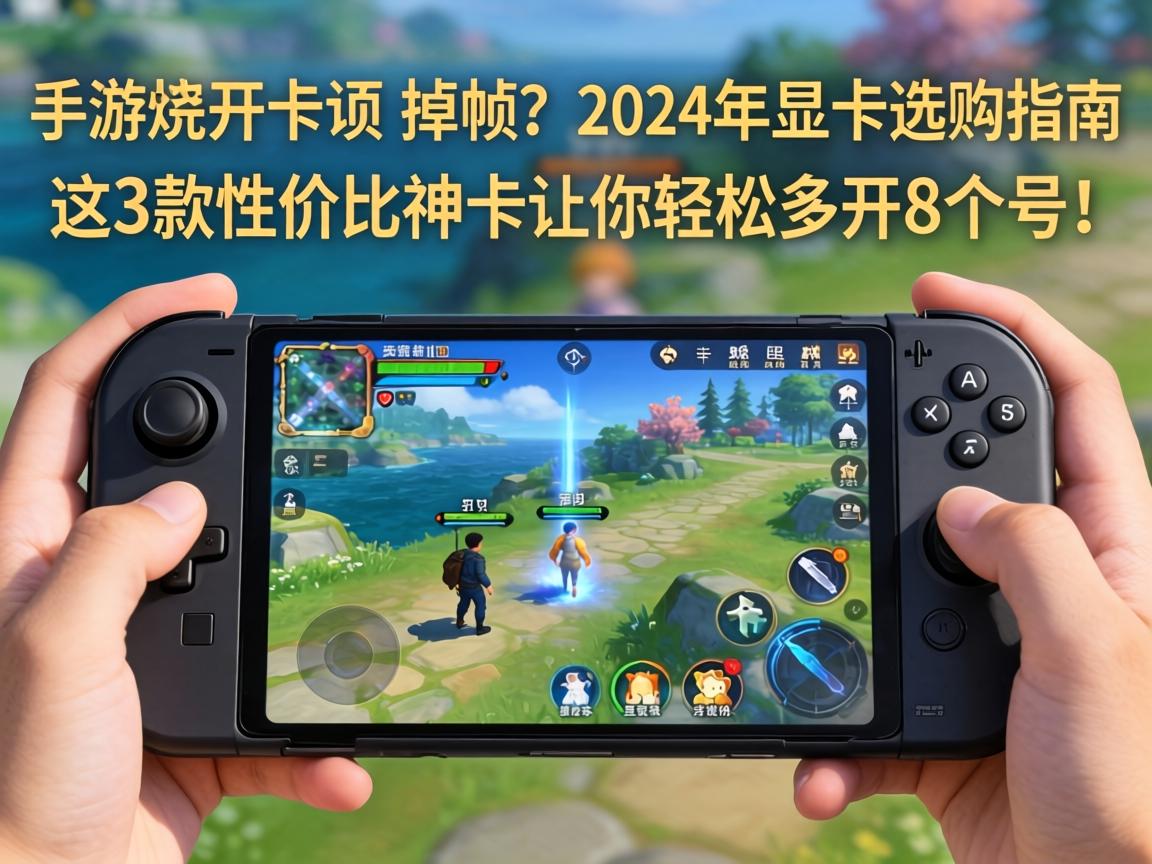 手游多开卡顿、掉帧？2024年显卡选购指南，这3款性价比神卡让你轻松多开8个号！