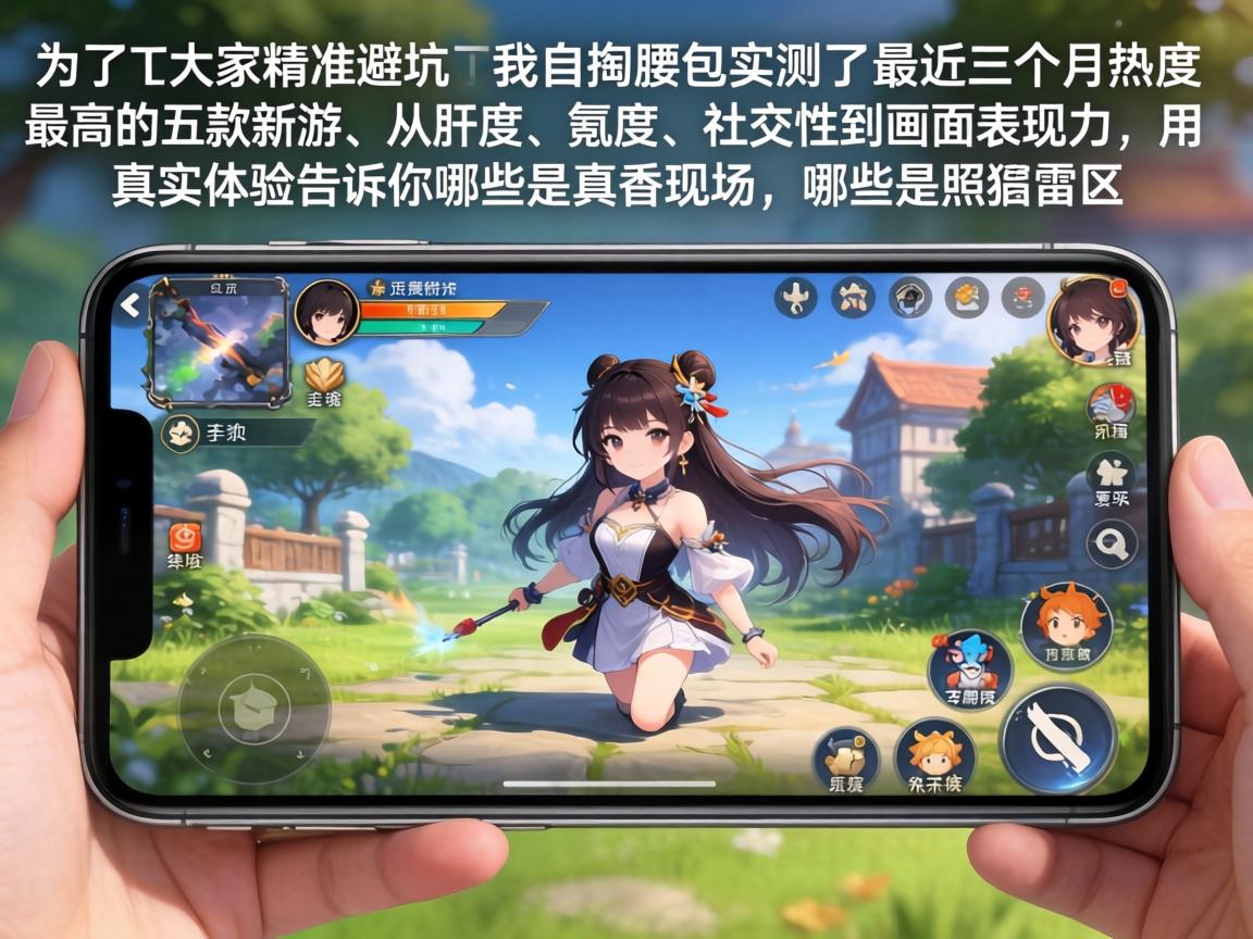 为了帮大家精准避坑，我自掏腰包实测了最近三个月热度最高的五款新游，从肝度、氪度、社交性到画面表现力，用真实体验告诉你哪些是真香现场，哪些是照骗雷区