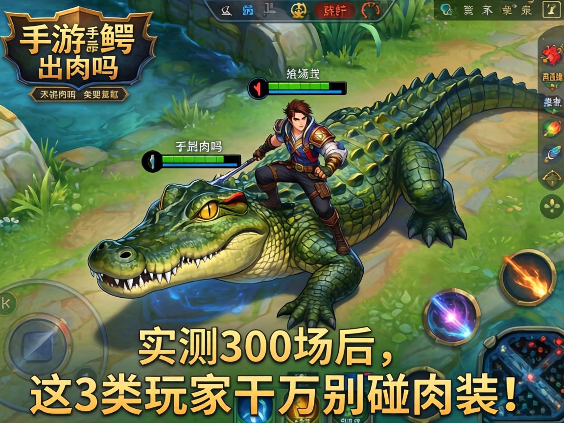 LOL手游鳄鱼出肉吗？实测300场后，这3类玩家千万别碰肉装！