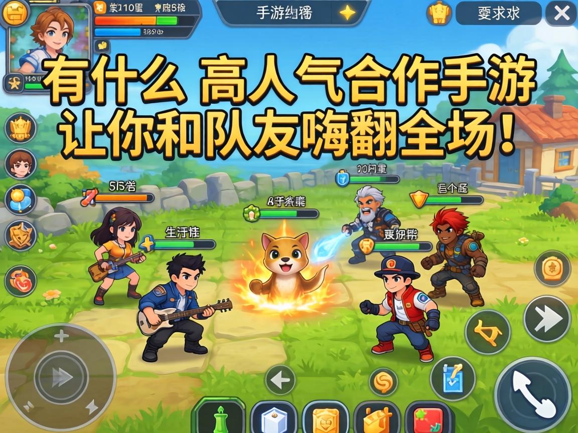 有什么团队游戏手游？这5款高人气合作手游让你和队友嗨翻全场！