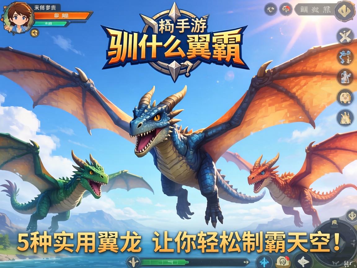方舟手游驯什么翼龙？这5种实用翼龙让你轻松制霸天空！