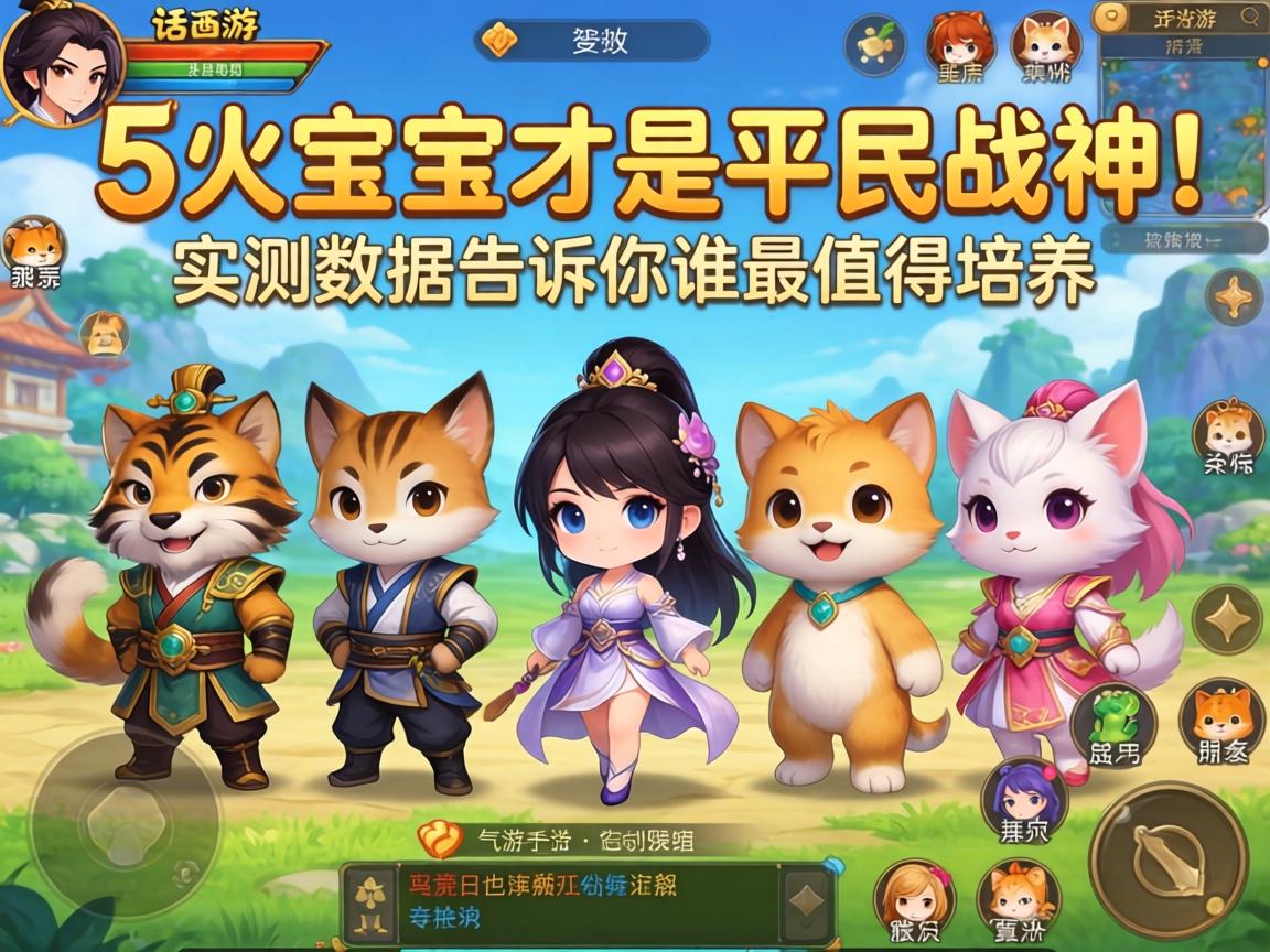 手游大话西游，这5只宝宝才是平民战神！实测数据告诉你谁最值得培养