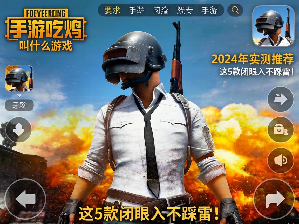 手游吃鸡叫什么游戏？2024年实测推荐，这5款闭眼入不踩雷！