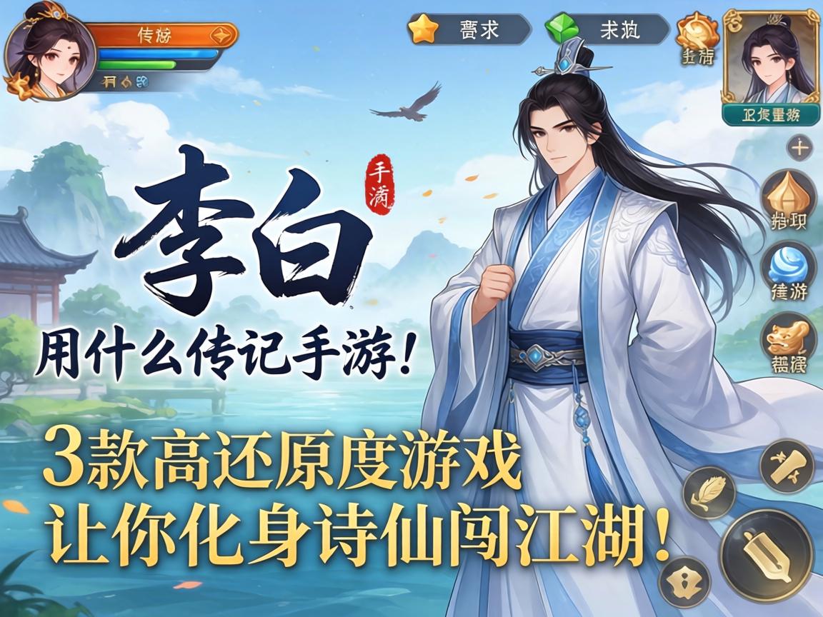 这3款高还原度游戏让你化身诗仙闯江湖