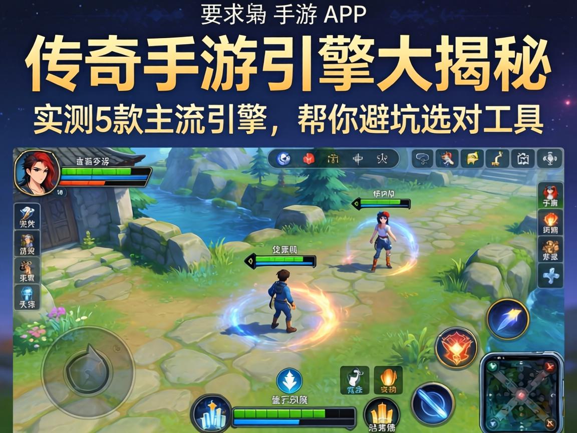 传奇手游引擎大揭秘，实测5款主流引擎，帮你避坑选对工具