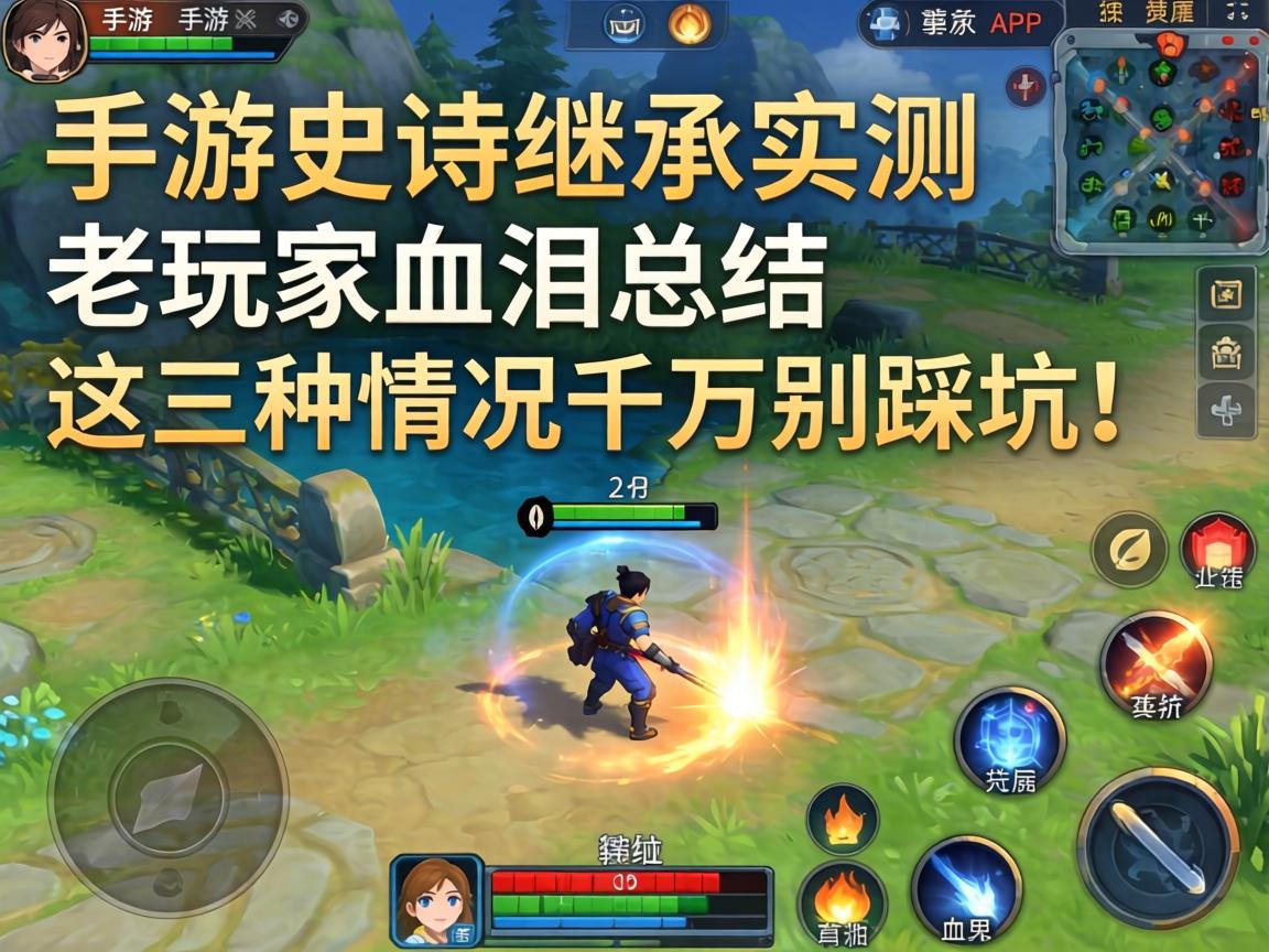 手游史诗继承实测，老玩家血泪总结，这三种情况千万别踩坑！