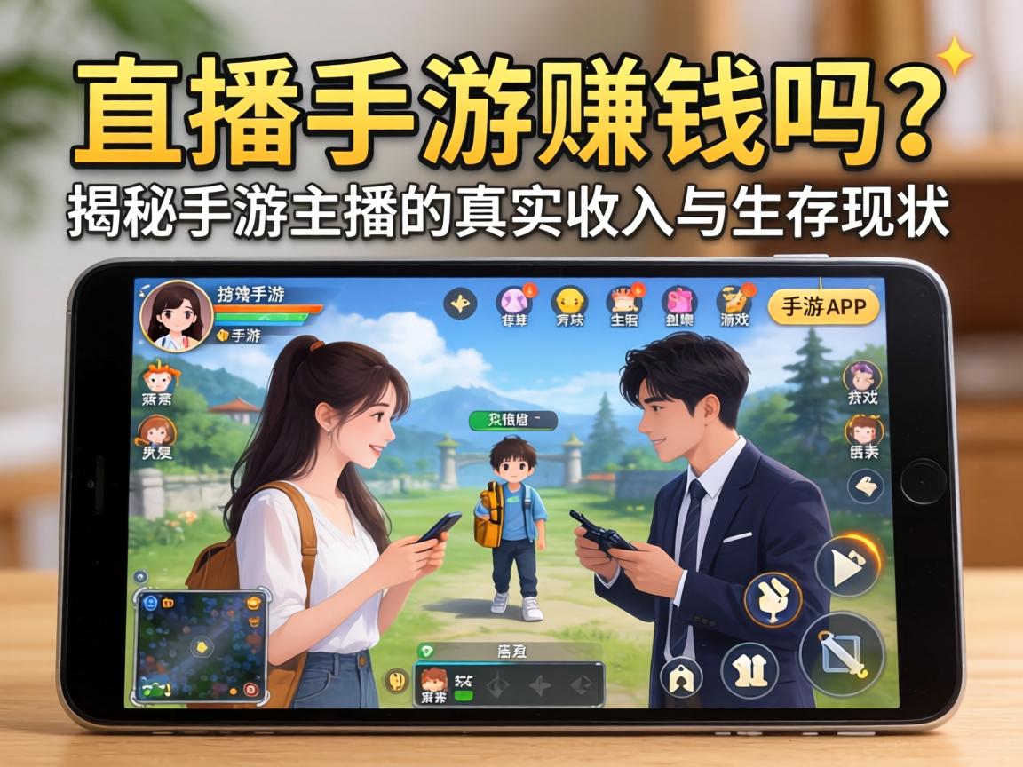 游戏直播手游赚钱吗？揭秘手游主播的真实收入与生存现状