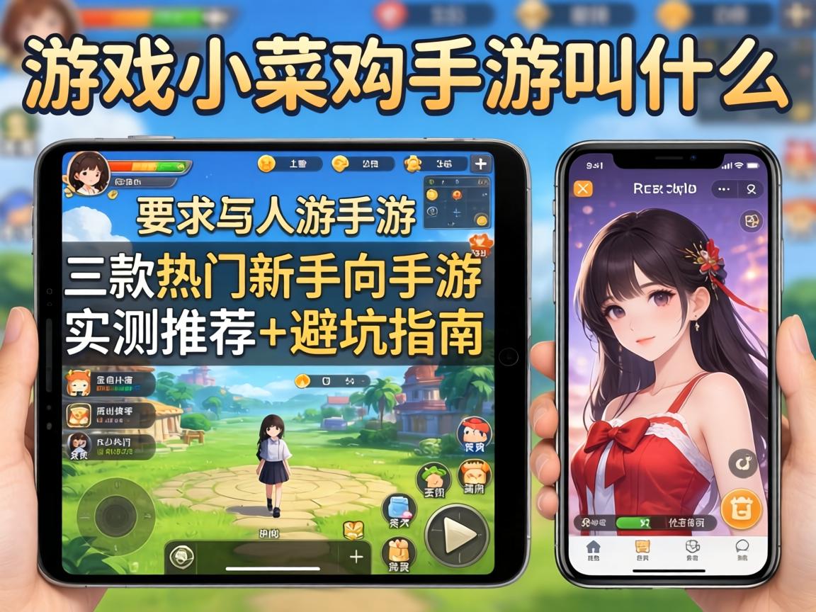 游戏小菜鸡手游叫什么？三款热门新手向手游实测推荐+避坑指南
