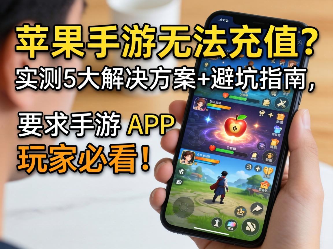 苹果手游无法充值？实测5大解决方案+避坑指南，玩家必看！