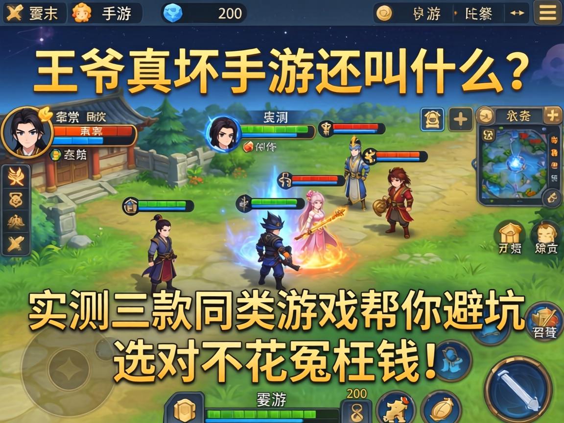 实测三款同类游戏帮你避坑