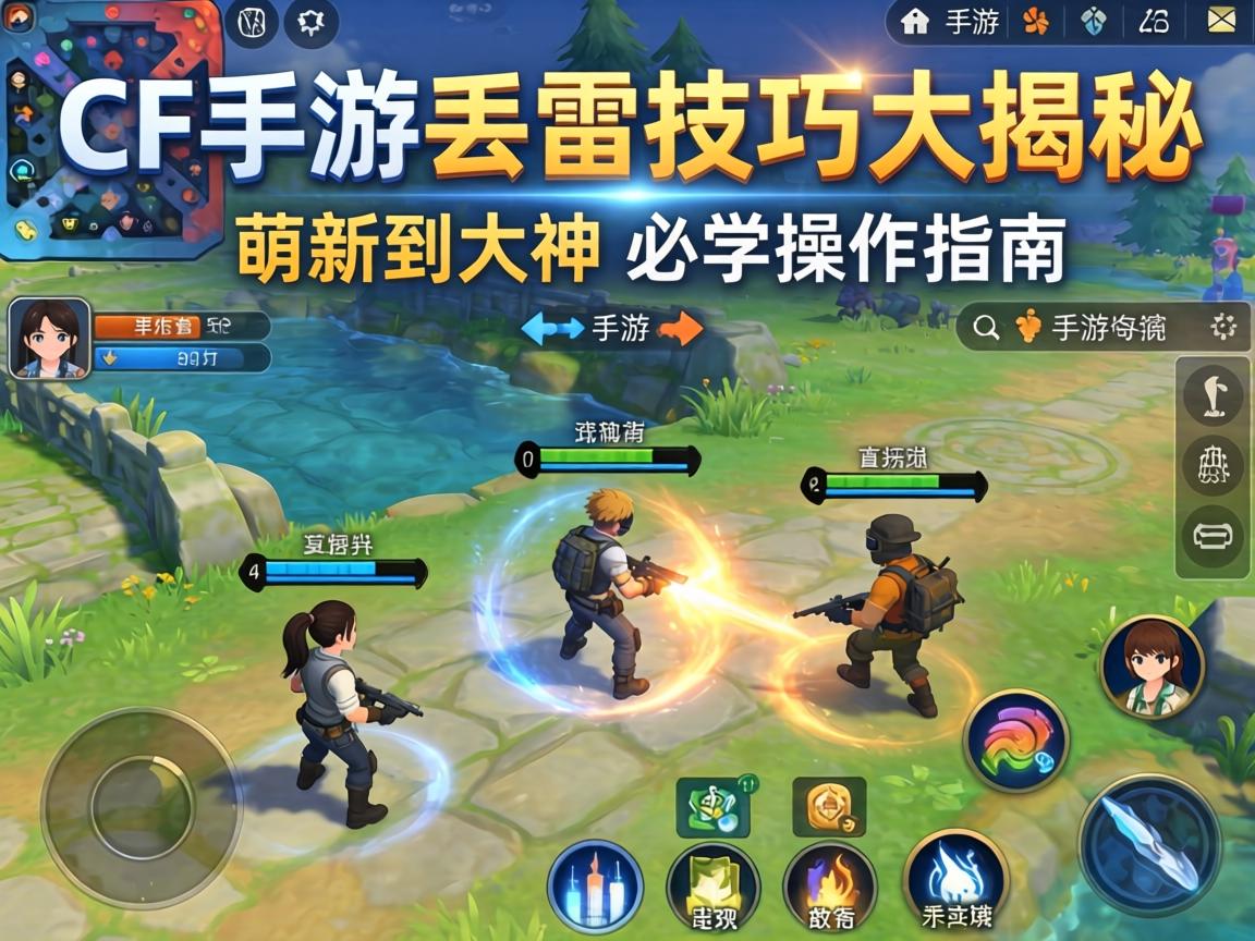 CF手游丢雷技巧大揭秘，从萌新到大神的必学操作指南