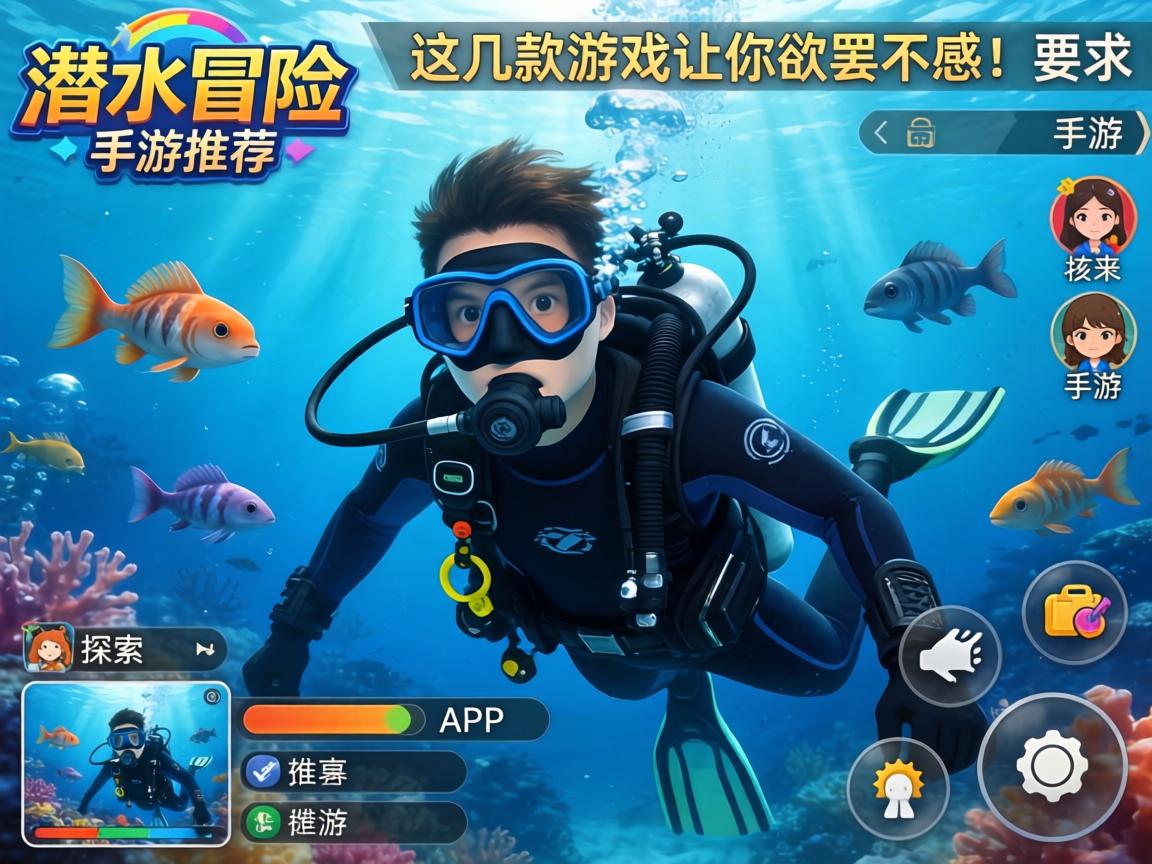 潜水冒险手游推荐，探索深海的刺激与未知，这几款游戏让你欲罢不能！