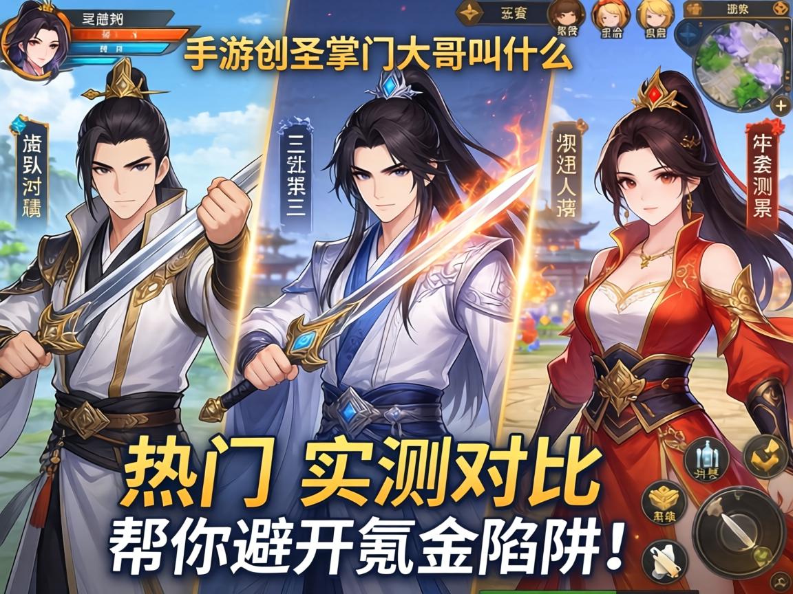手游剑圣掌门大哥叫什么？三款热门角色实测对比，帮你避开氪金陷阱！