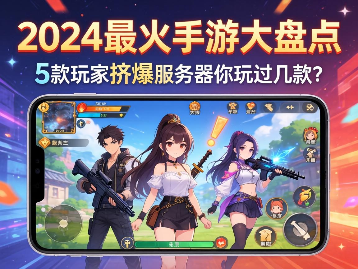 2024年最火手游大盘点，这5款玩家挤爆服务器，你玩过几款？