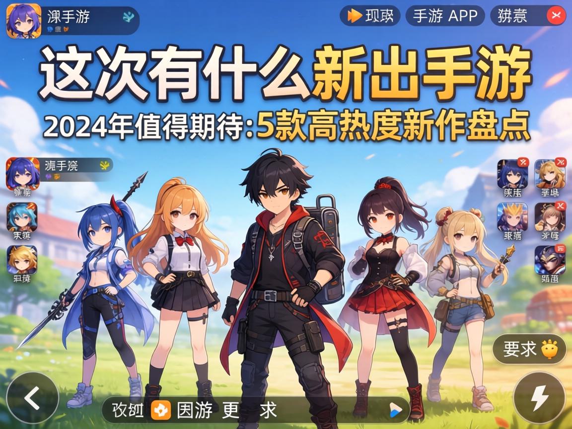 这次有什么新出的手游？2024年值得期待的5款高热度新作盘点