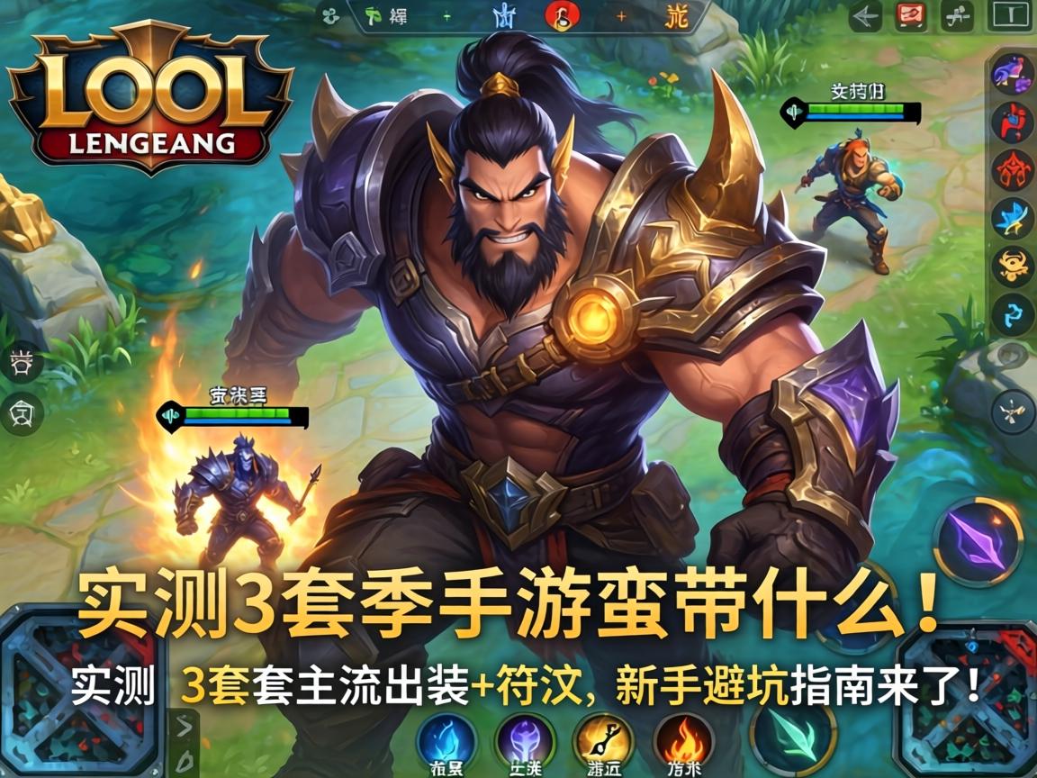 LOL手游蛮王带什么？实测3套主流出装+符文，新手避坑指南来了！