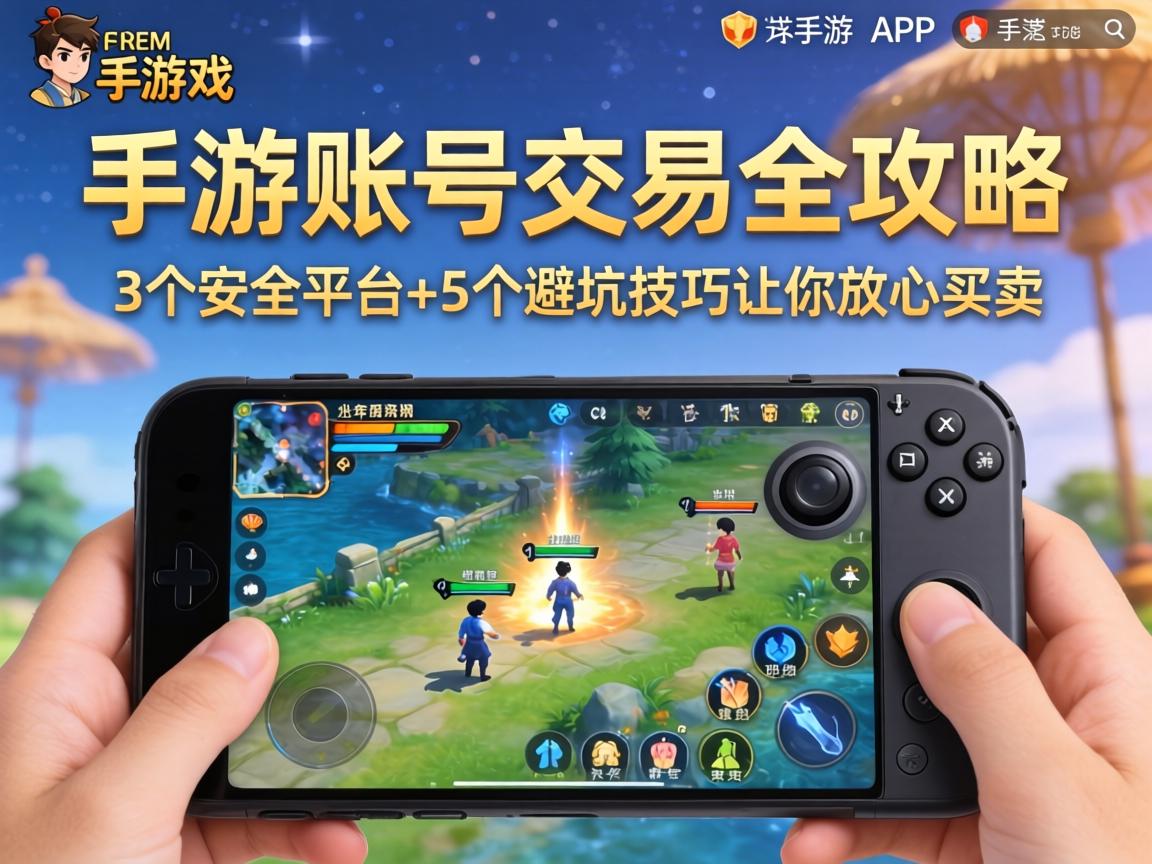 手游账号交易全攻略，这3个安全平台+5个避坑技巧让你放心买卖