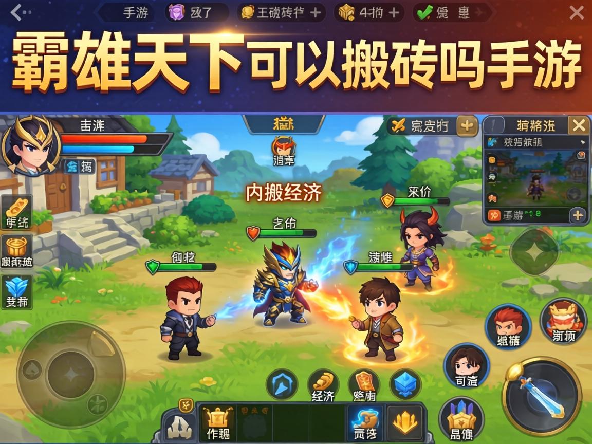 霸雄天下可以搬砖吗手游？深度解析游戏内经济系统与搬砖可行性