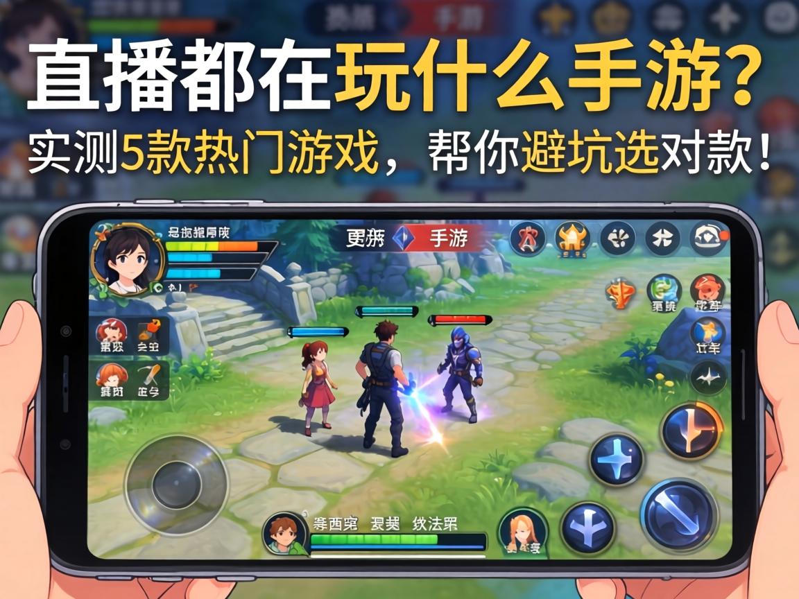 主播都在玩什么手游？实测5款热门游戏，帮你避坑选对款！