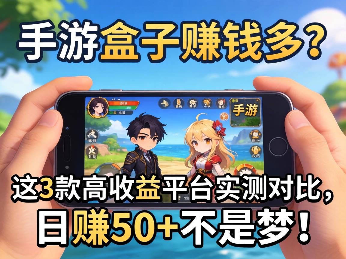 手游盒子赚钱多？这3款高收益平台实测对比，日赚50+不是梦！