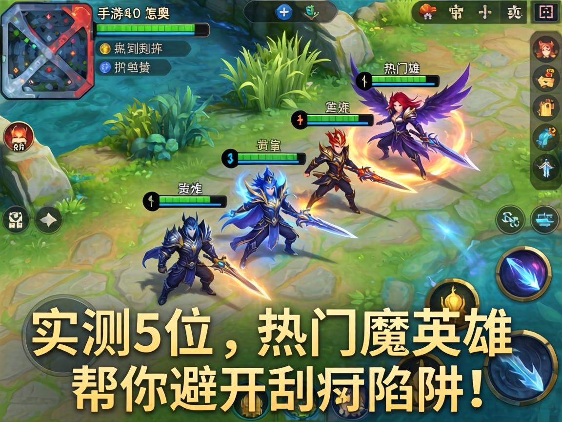 手游AD打剑魔怎么选？实测5位热门英雄，帮你避开刮痧陷阱！