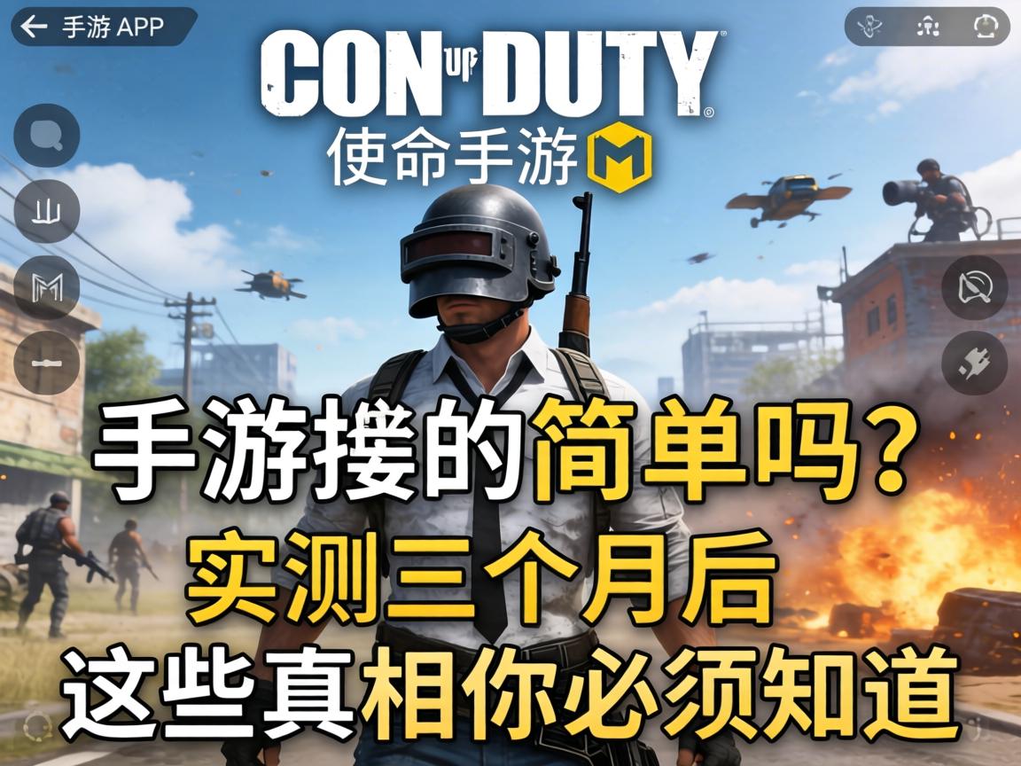 使命召唤手游这么简单吗？实测三个月后，这些真相你必须知道