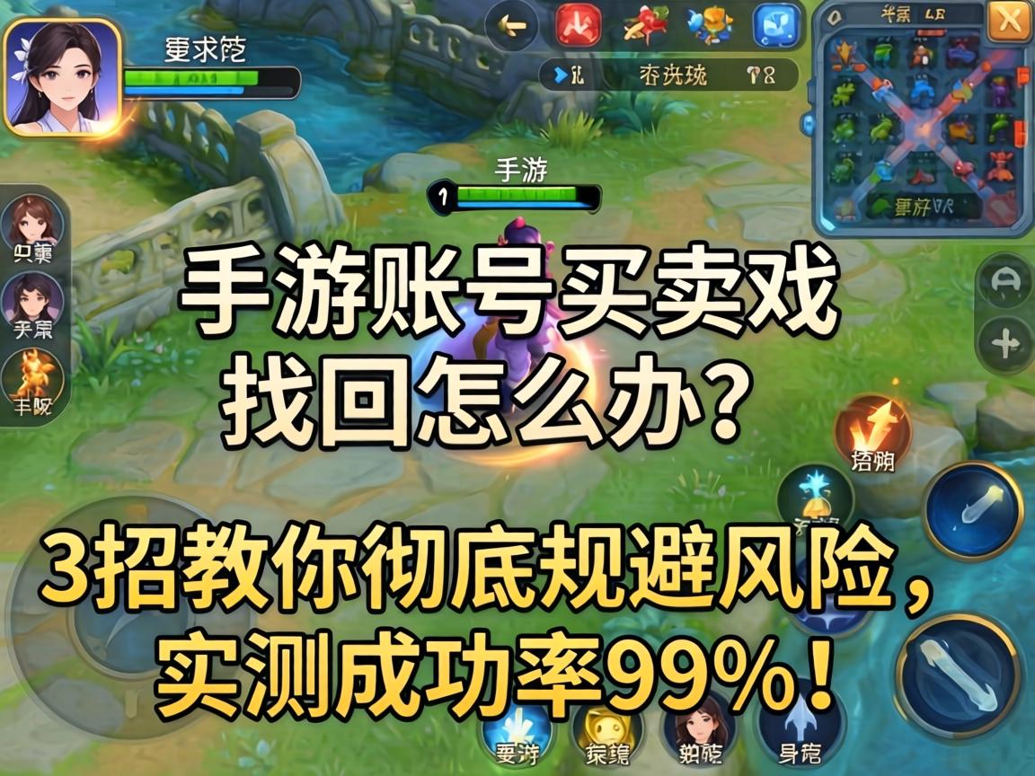 手游账号买卖被找回怎么办？3招教你彻底规避风险，实测成功率99%！